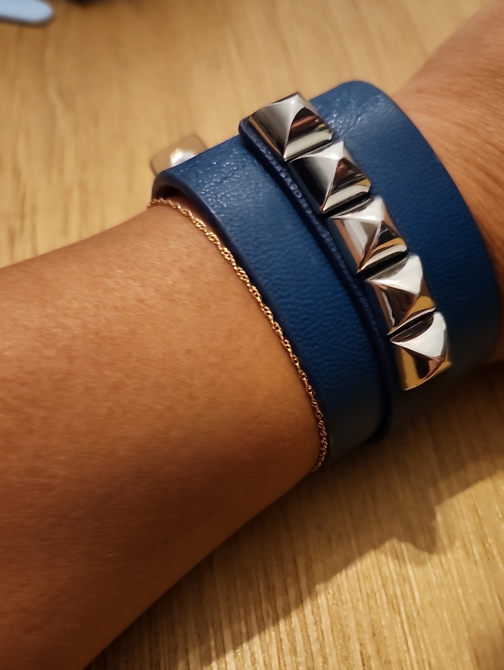 Never Used Juicy Couture Tan Leather Cuff Bracelet